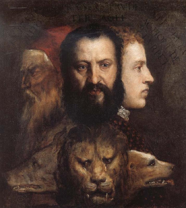Titian An Allegory of Prudence China oil painting art