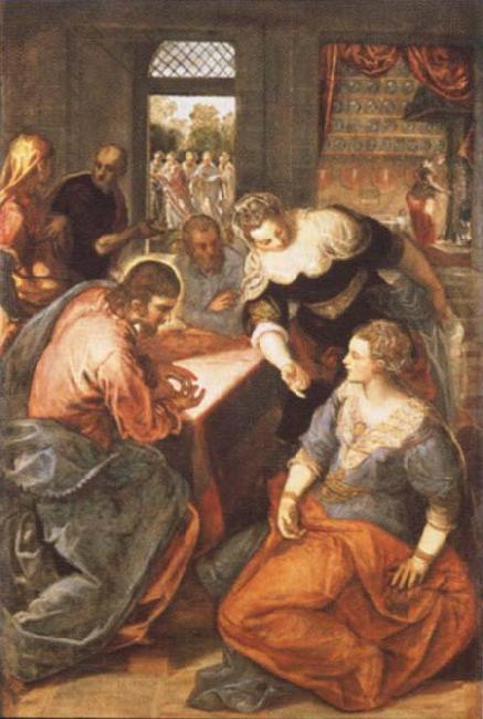 Tintoretto Christ in Maria and Marta China oil painting art