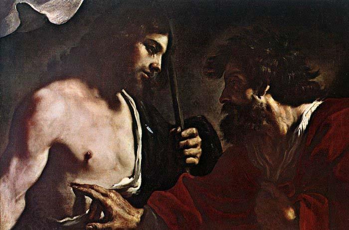 GUERCINO Doubting Thomas oil painting picture