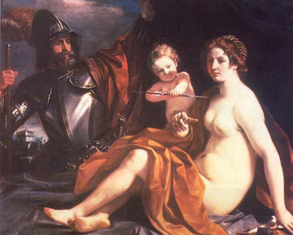 GUERCINO Venus, Mars and Cupid oil painting picture