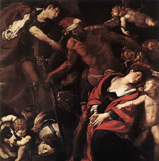 MORAZZONE Piedmont Martyrdom of Sts Seconda and Rufina oil painting picture