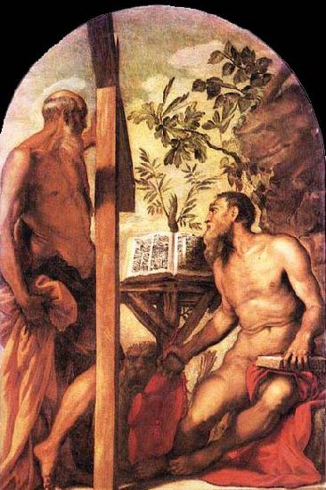 Tintoretto St Jerome and St Andrew China oil painting art