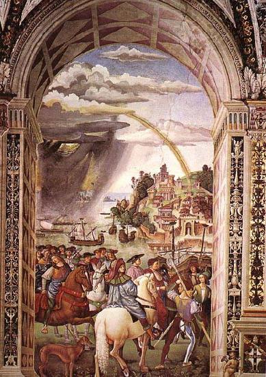 Pinturicchio Aeneas Piccolomini Leaves for the Council of Basle China oil painting art