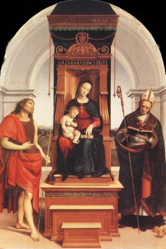 Raphael Virgin and Child with SS.John the Baptist and Nicholas China oil painting art