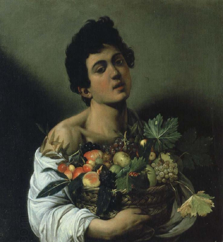 Caravaggio ung man med fruktkorg China oil painting art