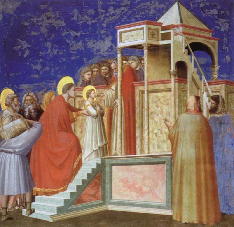 Giotto Presentation of the VIrgin ar the Temple China oil painting art