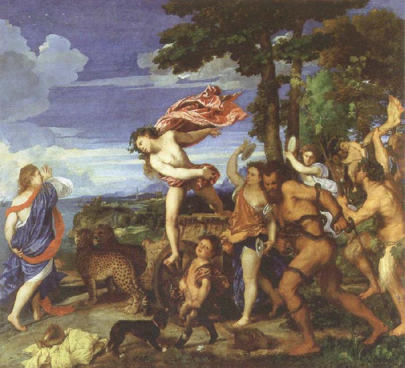 Titian bacchus and ariadne oil painting picture