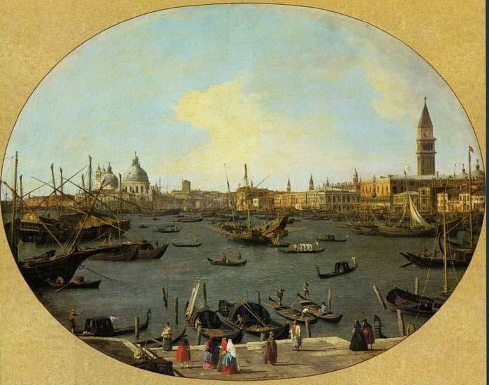 Canaletto Venice Viewed from the San Giorgio Maggiore - Oil on canvas oil painting picture