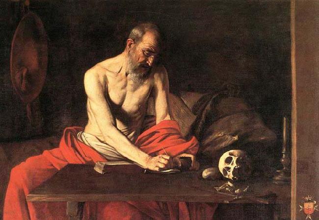 Caravaggio St Jerome 1607 Oil on canvas China oil painting art