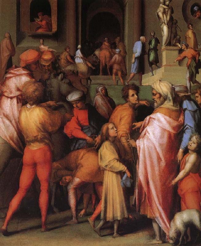 Pontormo Joseph sold to poor Botticelli oil painting picture