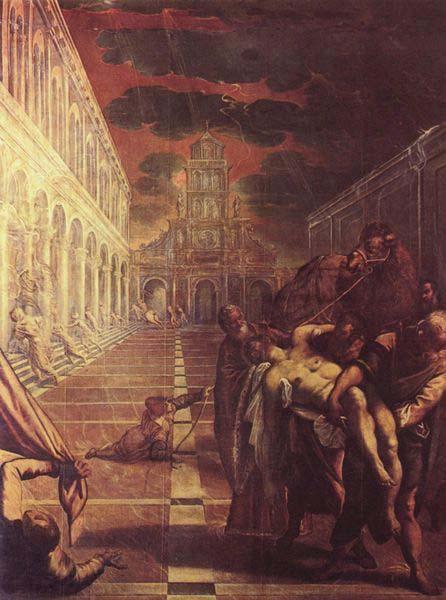 Tintoretto St Mark Body Brought to Venice China oil painting art