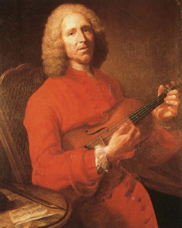 rameau jean philippe rameau with his violin, a famous portrait by joseph aved China oil painting art