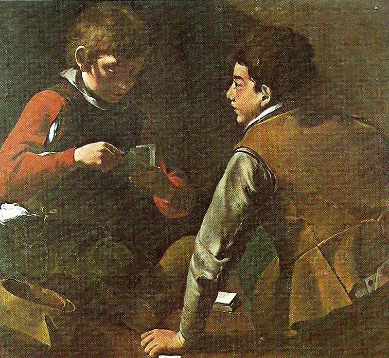 Caravaggio card-players, c China oil painting art