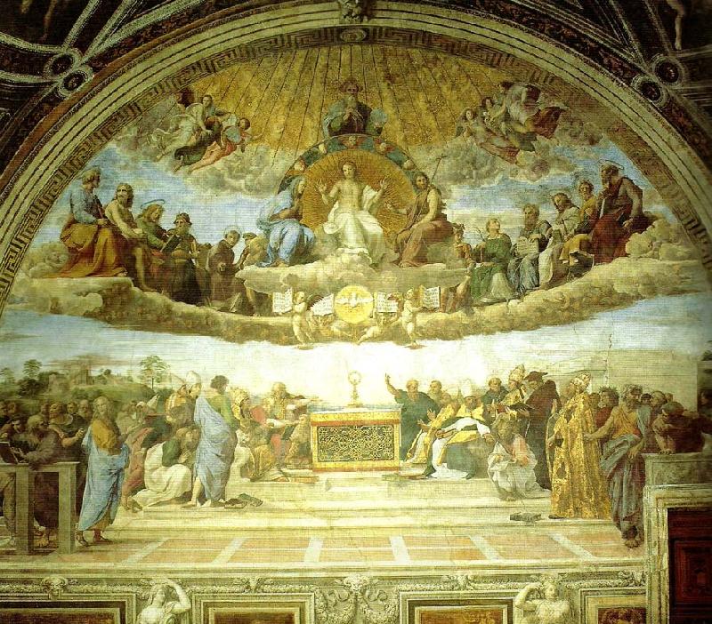 Raphael fresco, stanza della segnatura oil painting picture
