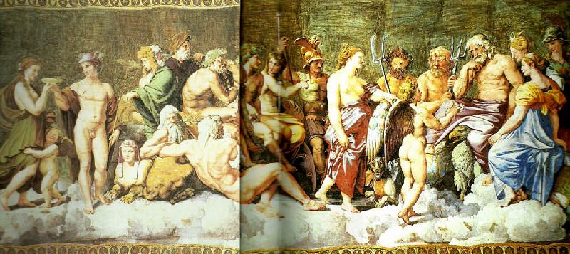 Raphael council of the gods oil painting picture