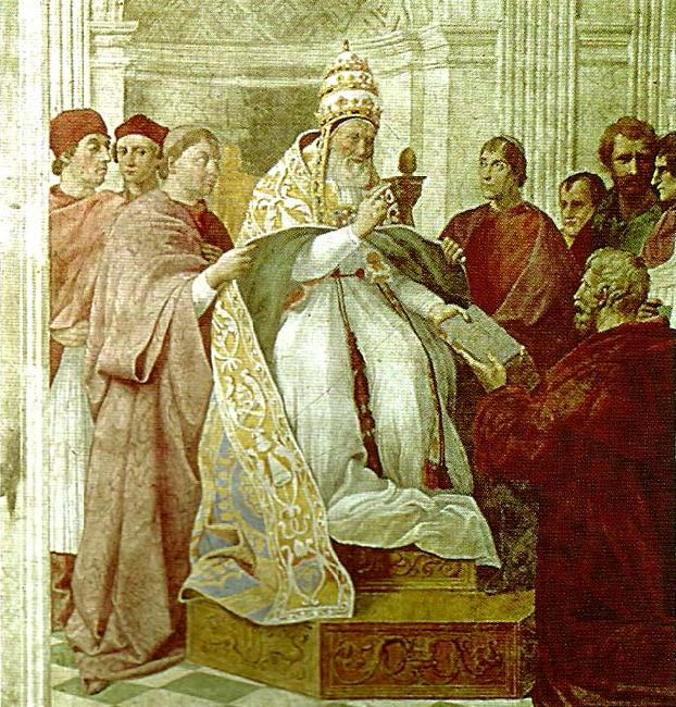 Raphael pope gregory ix handing China oil painting art