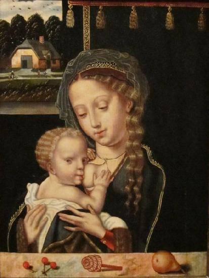 Anonymous Madonna and Child Nursing China oil painting art
