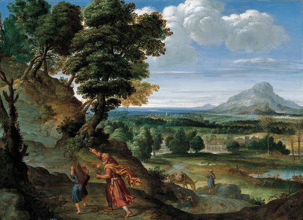 Domenichino Abraham Leading Isaac to Sacrifice oil painting picture