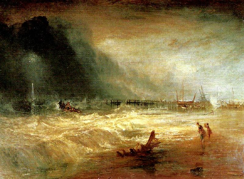 J.M.W.Turner life-boat and manby apparatus going off to a stranded vessel China oil painting art