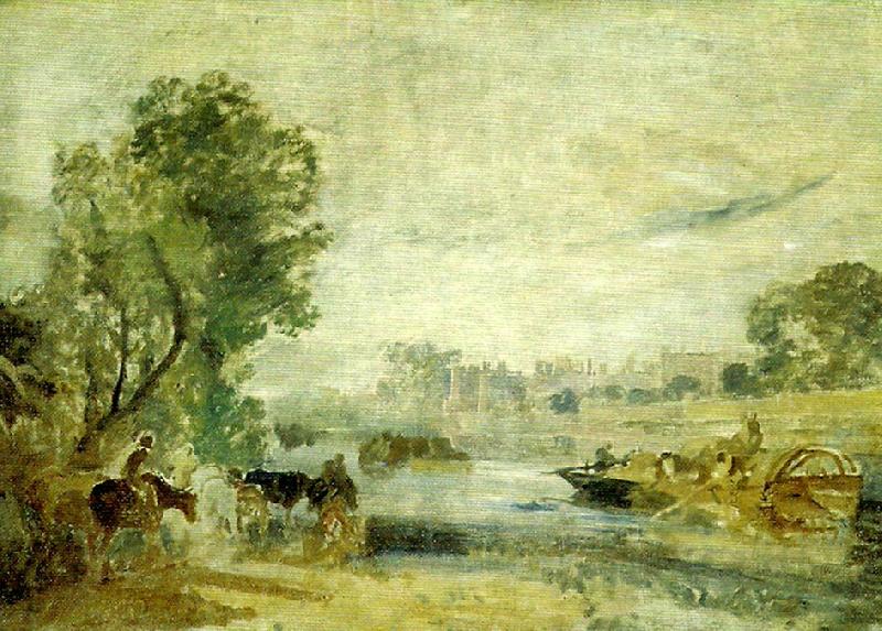 J.M.W.Turner hampton cour from the thames China oil painting art