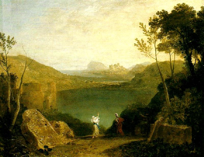 J.M.W.Turner aeneas and the sibyl, lake avernus oil painting picture