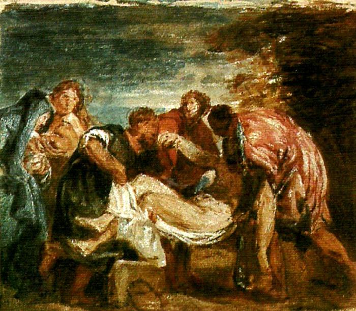 J.M.W.Turner copy of tition's entombment China oil painting art