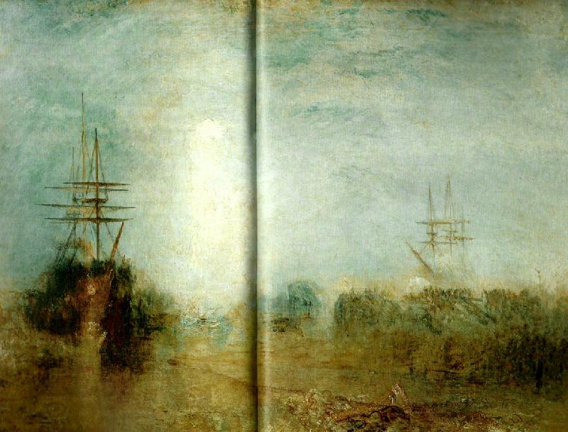 J.M.W.Turner whalers entangled in flaw ice oil painting picture