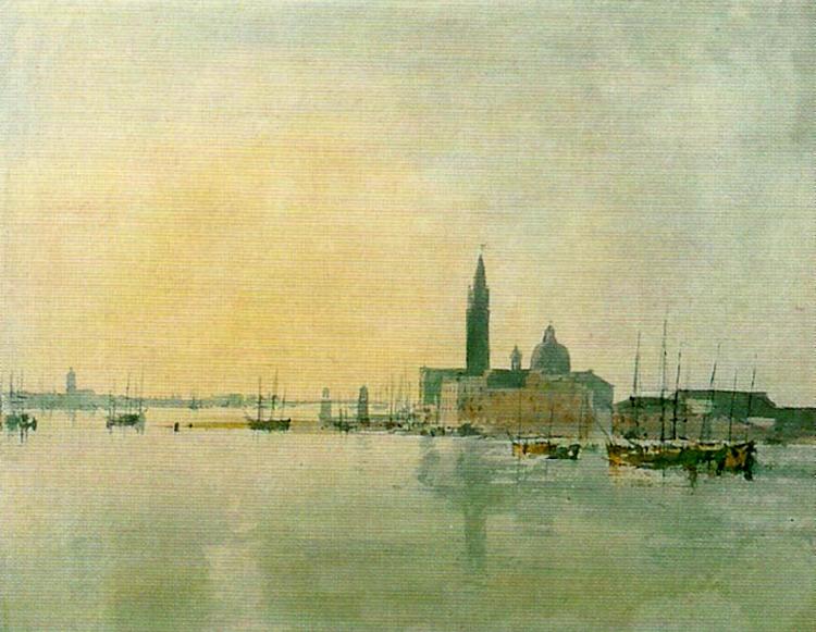 J.M.W.Turner venice san giorgio maggiore from the dogana China oil painting art