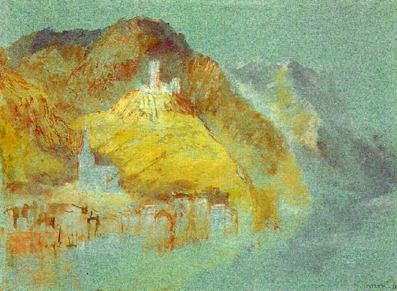 J.M.W.Turner klotten and burg coraidelstein from the west China oil painting art