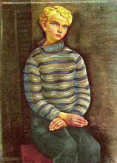 kislind portratt av en pojke oil painting picture