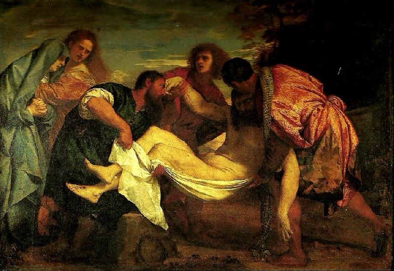 Titian la mise au tombeau oil painting picture