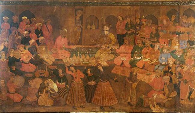 Anonymous Shah Tahmasp Entertains Abdul Muhammed Khan of the Uzbeks China oil painting art