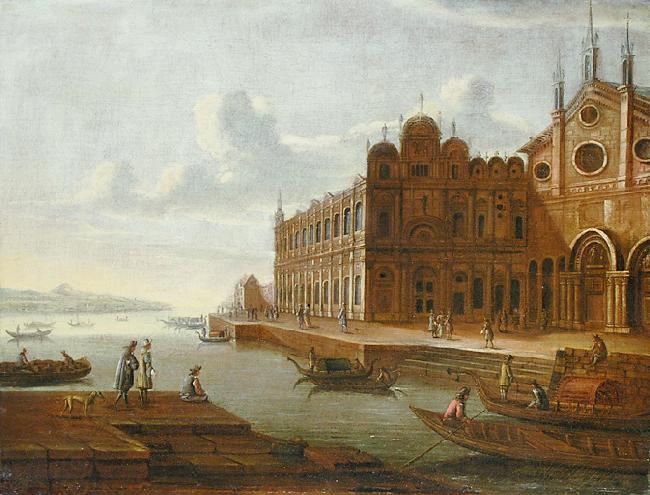 Anonymous Fancy portraial of the Scuola Grande di San Marco oil painting picture