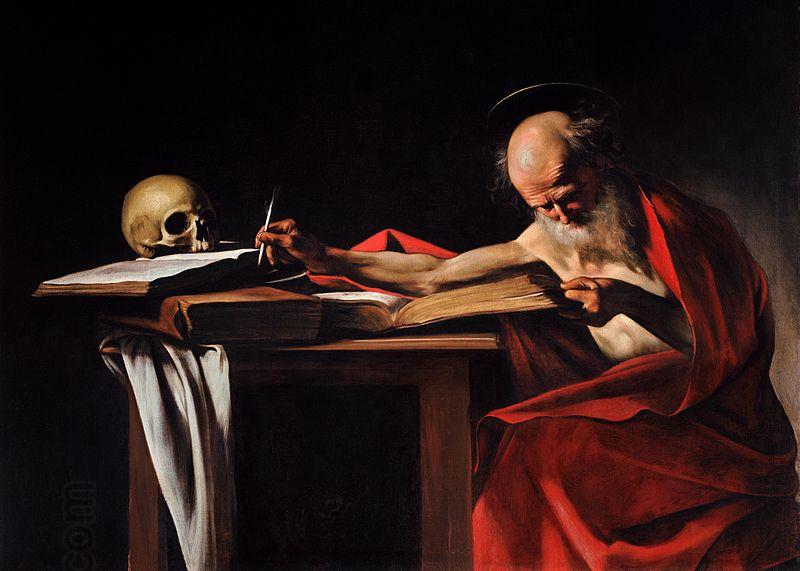 Caravaggio Saint Jerome Writing China oil painting art