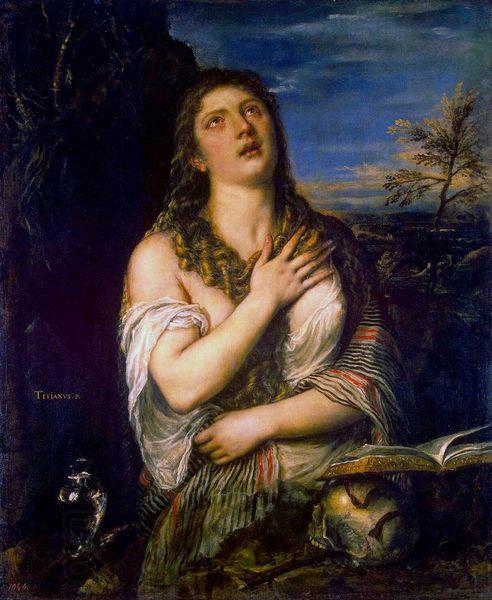 Titian Bubende Hl. Maria Magdalena oil painting picture