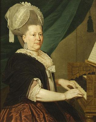 Anonymous harpsichord oil painting picture