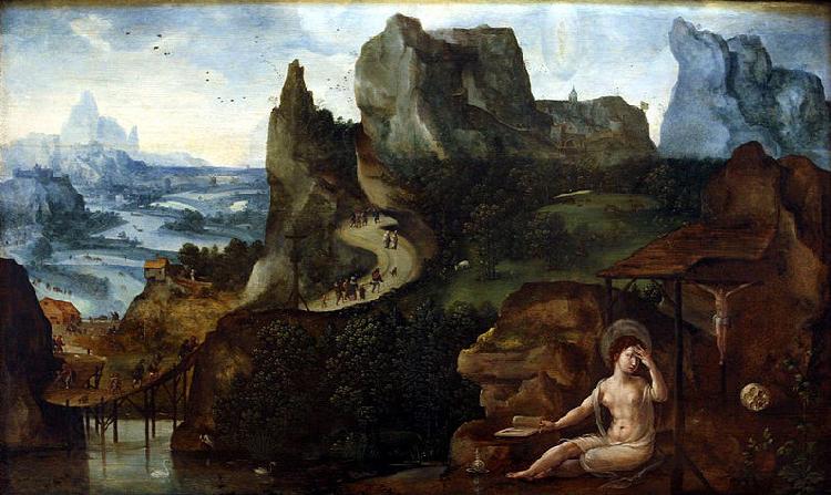Anonymous Landscape with the Repentant Mary Magdelene oil painting picture