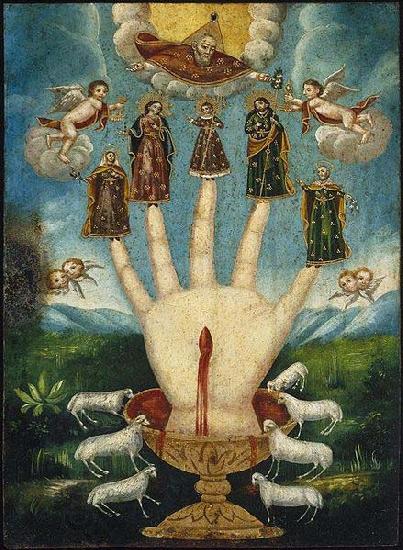 Anonymous The All-Powerful Hand), or The Five Persons China oil painting art