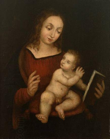 Anonymous Virgin Mary, reading, with the Child China oil painting art