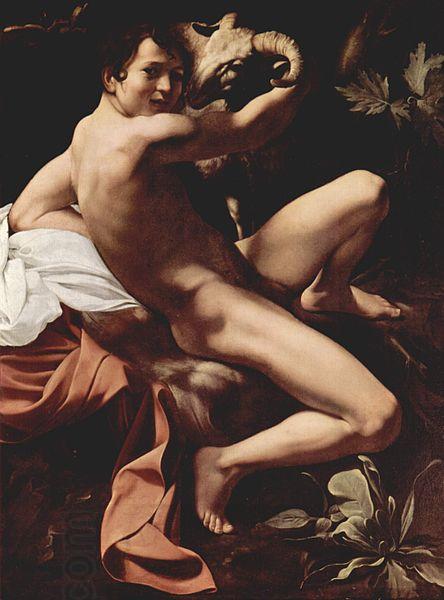 Caravaggio Saint John the Baptist oil painting picture