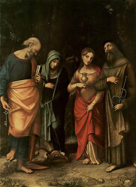 Correggio Vier Heilige oil painting picture