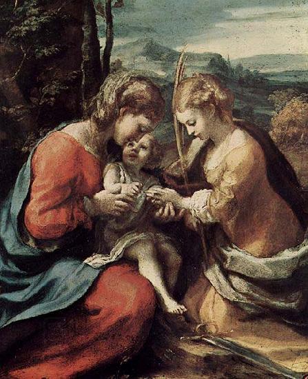 Correggio Die Mystische Hochzeit der Hl. Katharina von Alexandrien China oil painting art