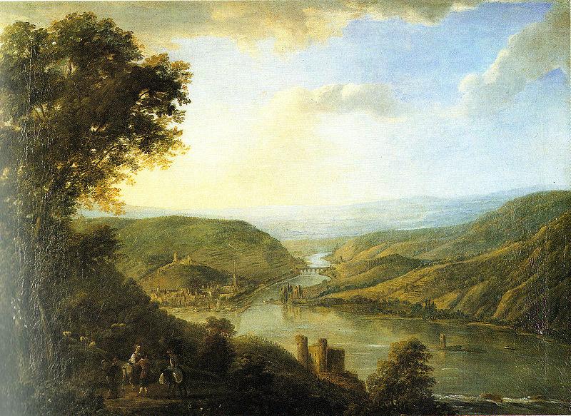 Johann Caspar Schneider landscape oil painting picture