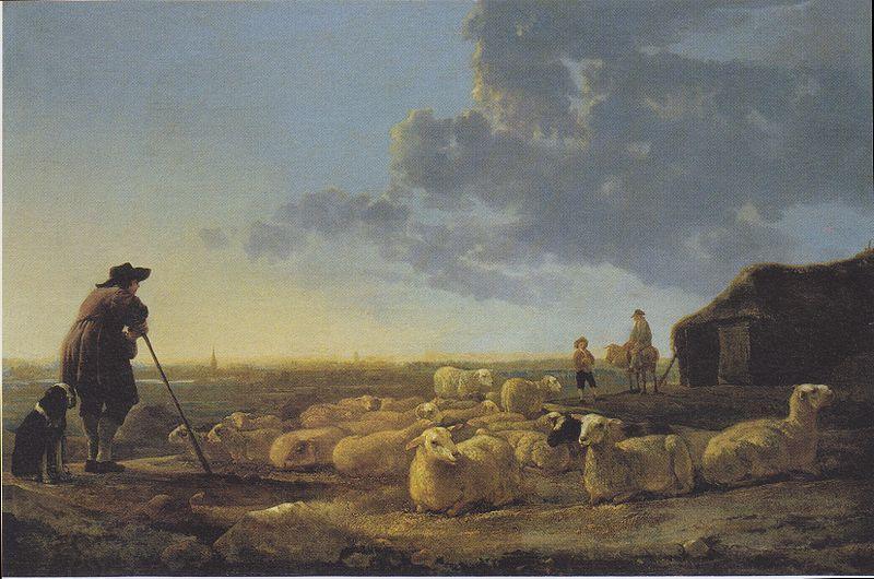 Aelbert Cuyp Flock of sheep at pasture China oil painting art