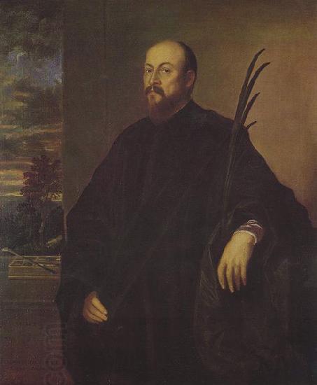 Titian Portrat eines Malers mit einer Palme China oil painting art
