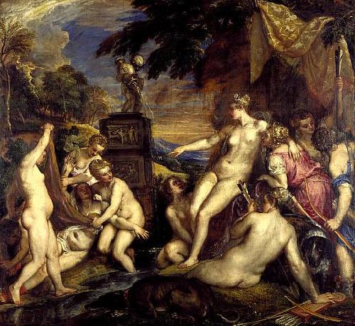 Titian Diana and Callisto oil painting picture