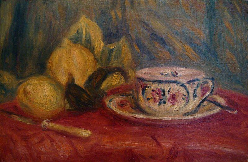 Pierre Auguste Renoir Lemons and Teacup China oil painting art