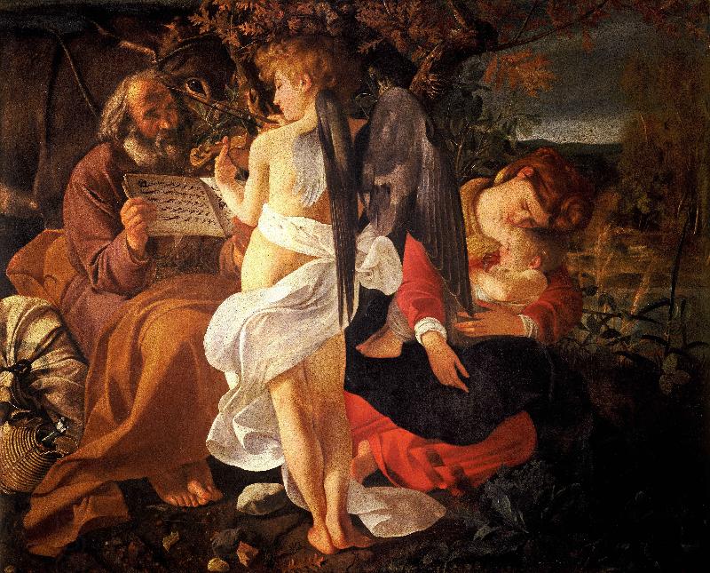 Caravaggio Rest on the Flight into Egypt oil painting picture