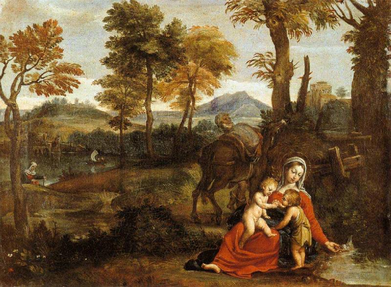 Domenichino The Rest on the Flight into Egypt China oil painting art