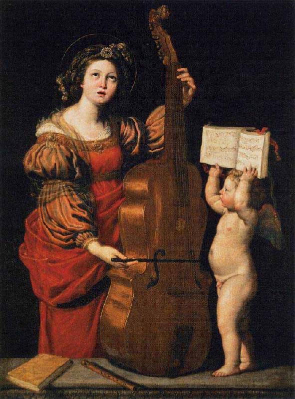 Domenichino St Cecilia oil painting picture